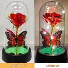 Rose In Glass Dome Light Up Forever Galaxy Rose For Women Valentine s Day Gift