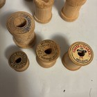 Vintage 10 Piece Empty Wood Wooden Thread Spool Lot Collection