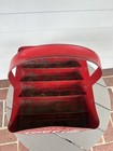 Vintage Embossed Metal    drink Coca Cola    Stadium Bottle Carrier 