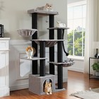 Pawz Road Maine Coon Cat Tree 67-inch Heavy Duty Cat Tower For Indoor Large Cats