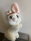 Aurora Plush Bunny Rabbit White Plush Doll With Flower Easter 11 Inch Stuffed