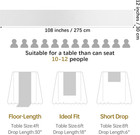 12 Pack Satin Table Runner 12 X 108 Inch White Long Wedding Satin Silk
