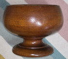 Vintage Hawaiian Koa Wood Pedestal Bowl  Hawaii