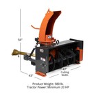Titan Attachments 3 Point 4 Ft Snow Blower Fits Category 1 Hook Ups  Pto Driven