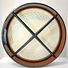 Natural Bodhran 18 Inch Irish Celtic Design Drum Professional Sound Company