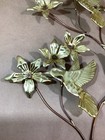  Vintage Brass Metal Mid Century Homco Wall Decor Hummingbirds Flowers Read