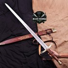 Handmade Medieval Sword  High Carbon Steel Knight Longsword With Scabbard Gift