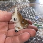 Vintage Donkey Figurine Japan Hand Painted Ceramic Mini Animal