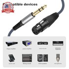 2 Pack 1 4 Trs Male To 3pin Xlr Female Microphone Cable 6 35mm Trs To Xlr Female