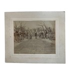 C 1890s Cabinet Card Photograph - Ladies And Gentlemen Bicycle Ride