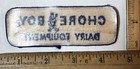 Vintage Chore Boy Dairy Equipment Logo Patch Agricultural Farming Cow Milking