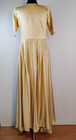 Nazila Couture Sz Med Heavy Silk Gold High-low Runway Gown  Embroidered   Beaded