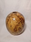 Hand Turned Black Line Spalted Maple Wood Hollow Form Vase Bowl Blank Lemieux