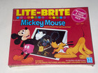 1978 Lite-brite Disney Mickey Mouse Hasbro 24 Pictures 240 Color Pegs Sealed Box