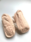 Vintage Mrs Day s Ideal Cloth Baby Shoes Size 2 With Lace And Rosette