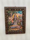 Vintage Picture Frame  Lord Shiva Photo Frame  Wall Decor Painted Frame -9 X 12 