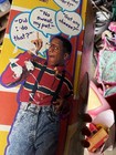Vintage 1991 Hasbro Family Matters Steve Urkel Pull-string Doll In Box As-is