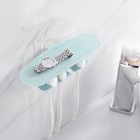 Bathroom Organizer Toothbrush Holder Suction Cup Wall Mount Toothpaste Rack