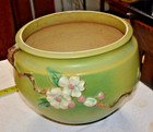 1948 Roseville Pottery Green Appleblossom Jardiniere  303-10- Great