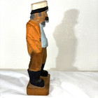 Vintage Nanco Hand Carved 5 5  Wooden Sailor Captain Nautical Figure Folk Art