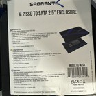 Sabrent Ec-m2sa M 2 Ssd To Sata 2 5  Enclosure  Sata Interface - New Open Box