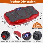Waver Vibration Plate Exercise Machine Whole Body Fitness Vibrat Platform Red