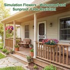 20 Bundles Artificial Flowers For Outdoors Or Garden Home Decor no Fade Fake    