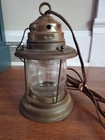 Vintage Brass Nautical Maritime Port Lantern Ship Electric Lamp Works Tested