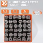 Metal Letter Punch Set 1 4  6mm  36pc Steel Number And Letter Stamp Set stamping