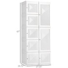 Portable Wardrobe Closet Foldable Clothes Cabinet Organizer W  Cube Storage