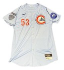 2025 Chicago Cubs Game Worn used Colin Rea Full Uniform Baby Blue W  Sandberg  