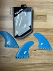 Futures Fins Jc1 Surfboard Fins Blue Thruster Fiberglass Medium - Rare