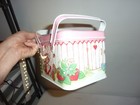 Vintage 1982 American Greetings Strawberry Shortcake Double Handled Tin