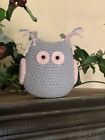 Amigurumi Crochet Owl Stuffed Toy Small Bedroom Decor Art Gift