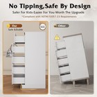 5 Drawer Dresser White For Bedroom With Sgs-tested Anti-tip Structure