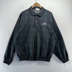 Vintage Golf Windbreaker Jacket Men s Large Green Plaid Check The Shoe Classic