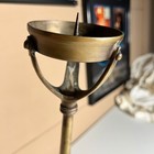 Vintage Silvestri Brass Candle Holder Bird Claw Feet Handmade Decor Root Tiffany