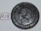 Canada 1859 1 Large Cent Canadian One Victoria Penny Coin Lot  r18