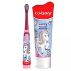 Colgate Kids Powered Toothbrush   Toothpaste Unicorn Brushtastic Gift Pack