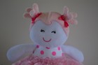 Baby Starters Sugar N Spice Pink Girl Cloth Rag Doll Baby Lovey Cuddle Toy Plush