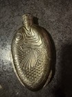 Vintage Towle Silverplate Fish Flask 6    Figural Hip Liquor Flask Barware