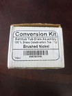 Nib Lift   Turn Bathtub Tub Drain Assembly  Conversion Kit Trim Waste   Single