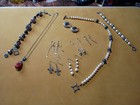 163 8g Vintage 925 Lot Pearl  stones  All Sterling Silver