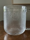 Pair Iittala Krouvi 50cl Textured Clear Beer Glass Stein Mug  Made In Finland
