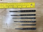 Lot Of 6 Rare Western Forge Pin center Punches Vintage Usa Made New Old Stock Wf