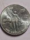 1985 Mexico 1 Oz Silver Libertad 1 Onza  999 Uncirculated Brilliant 
