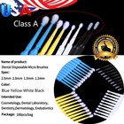Micro Brushes Applicators Microbrush Dental Applicator Tips 4 Colors