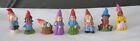 Lot Of 8 Small Gnome Figures Vintage