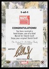 2020-21 Ud Annual Marvel Sketch By Bella Rachlin Black Widow 1 1
