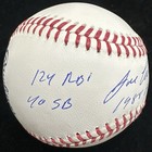 Jose Canseco 1988 Al Mvp Signed Stat Baseball Jsa
